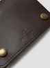 Passport Cover & Luggage Tag Leather Set in Dark Brown sold by Nigel Cabourn