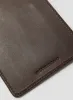 Pencil Case & Glasses Case Leather Set in Dark Brown sold by Nigel Cabourn