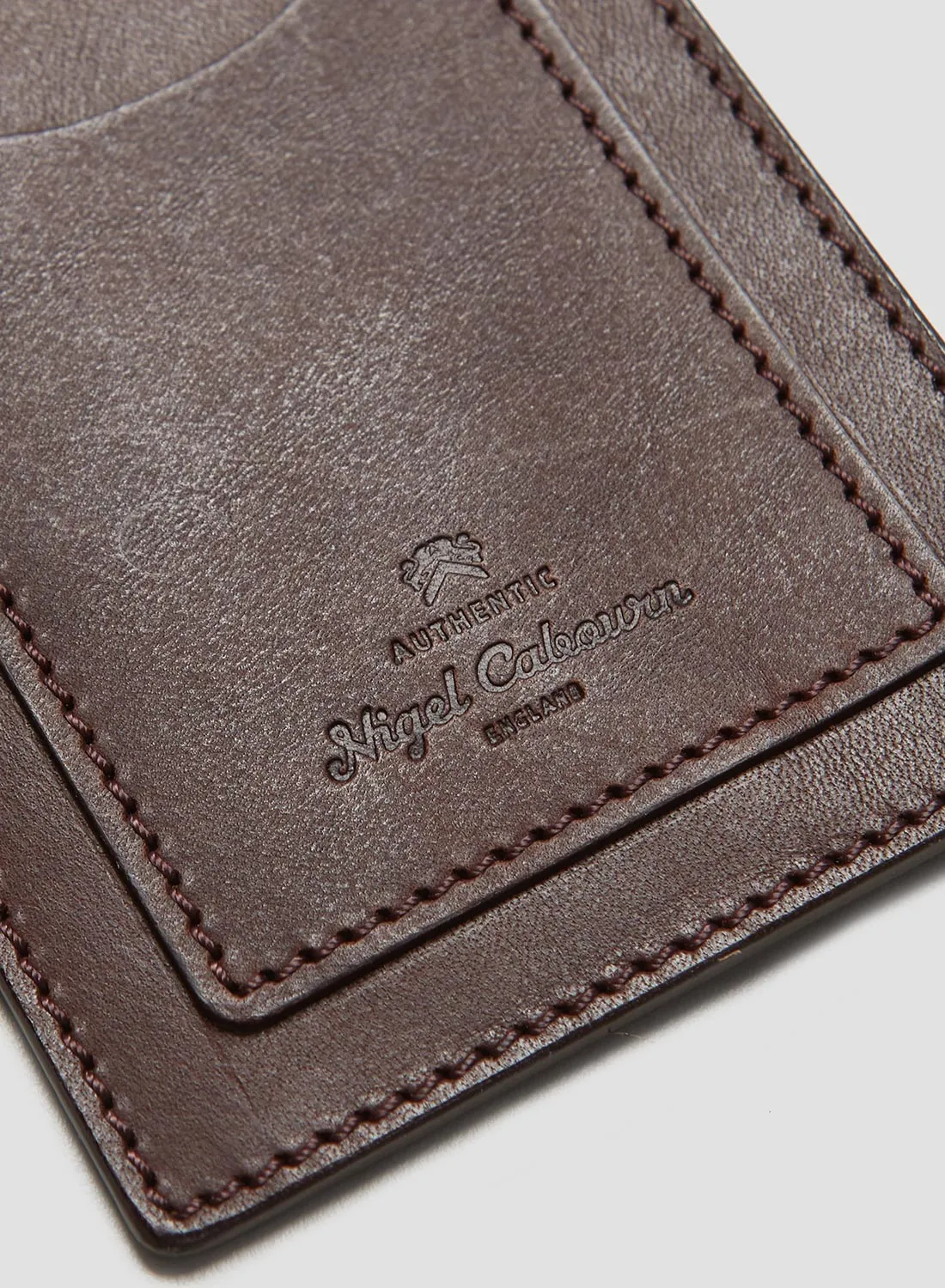 Leather Glasses Case in Dark Brown sold by Nigel Cabourn product image thumbnail 4