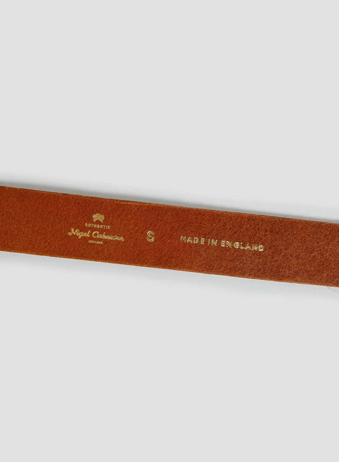 Military Roller Buckle Belt In Tan Leather sold by Nigel Cabourn product image thumbnail 3