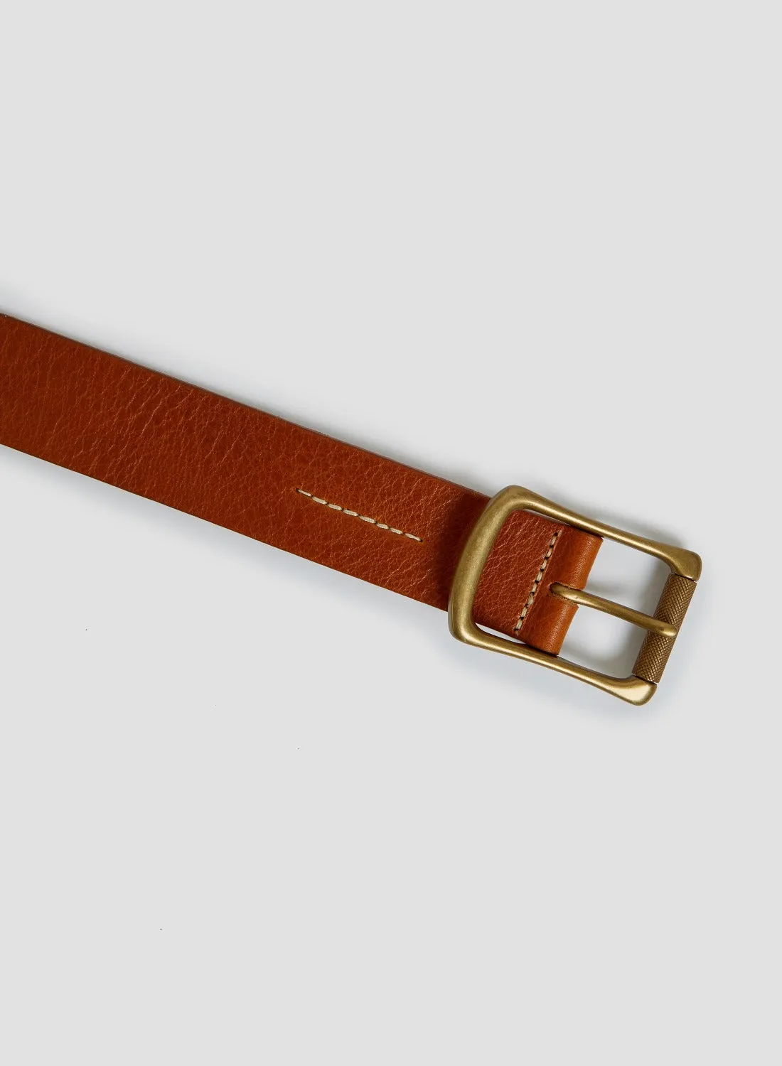 Military Roller Buckle Belt In Tan Leather sold by Nigel Cabourn product image thumbnail 2