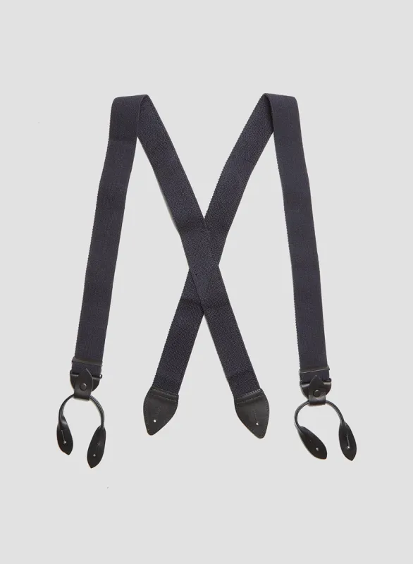 US Army Suspender in Navy made by Nigel Cabourn
