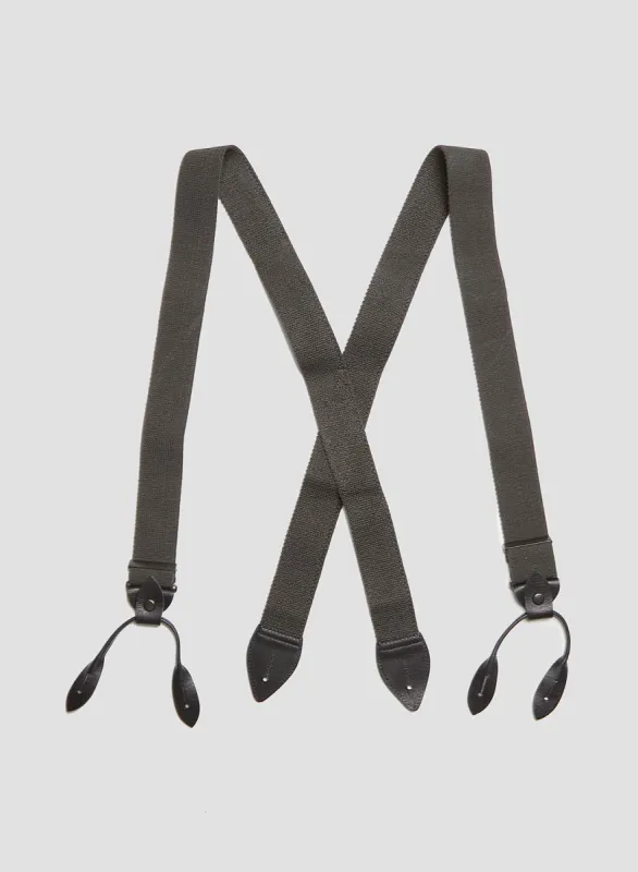 US Army Suspender in Charcoal Grey made by Nigel Cabourn