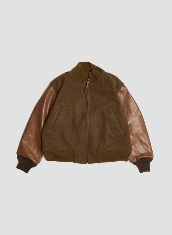 40's Tankers Jacket Army Melton Wool in Green made by Nigel Cabourn