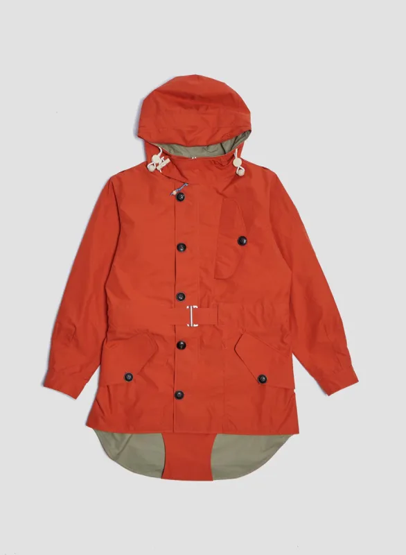 Cold Weather Parka in Orange sold by Nigel Cabourn