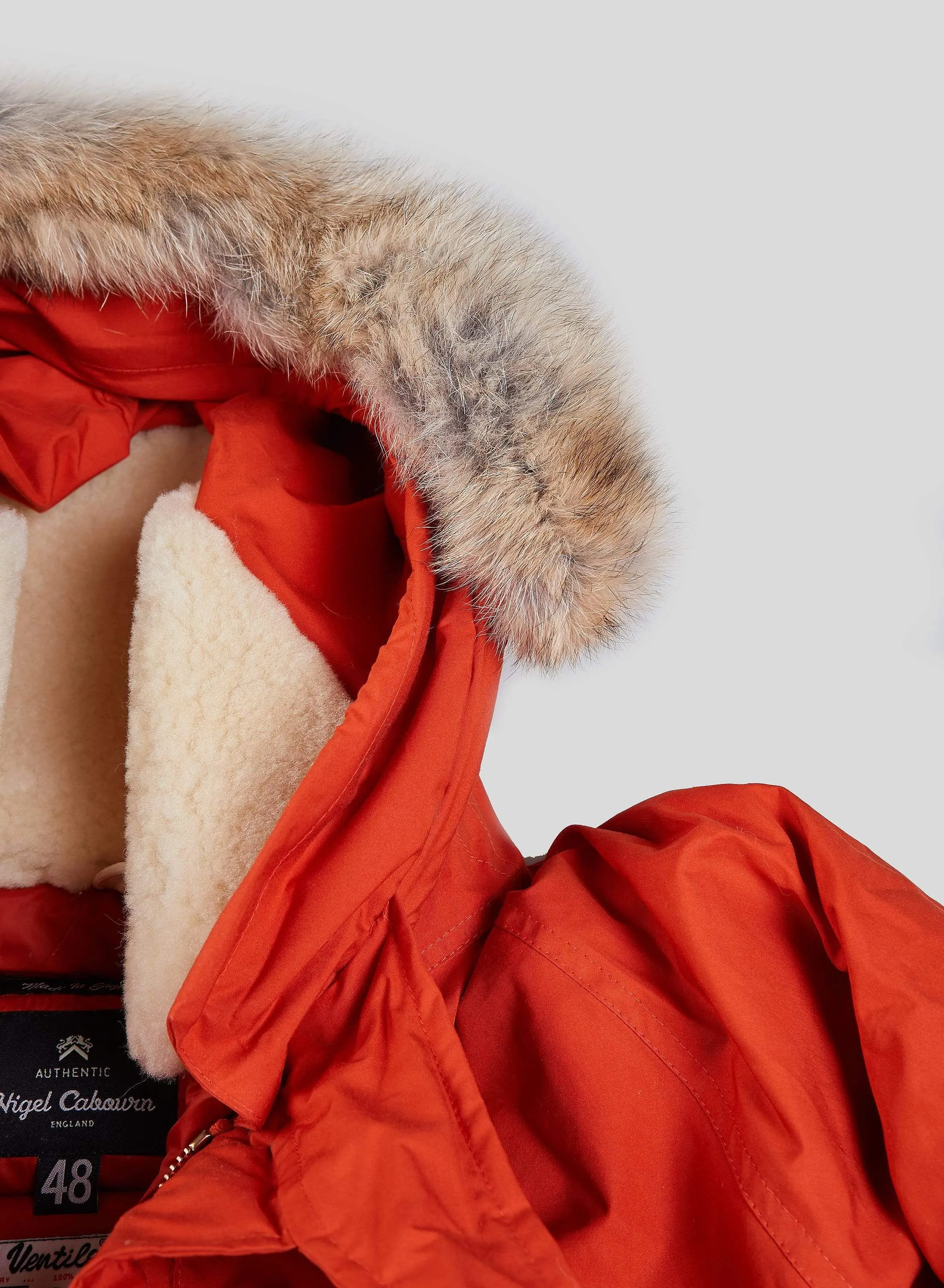 Everest Parka in Orange sold by Nigel Cabourn product image thumbnail 5