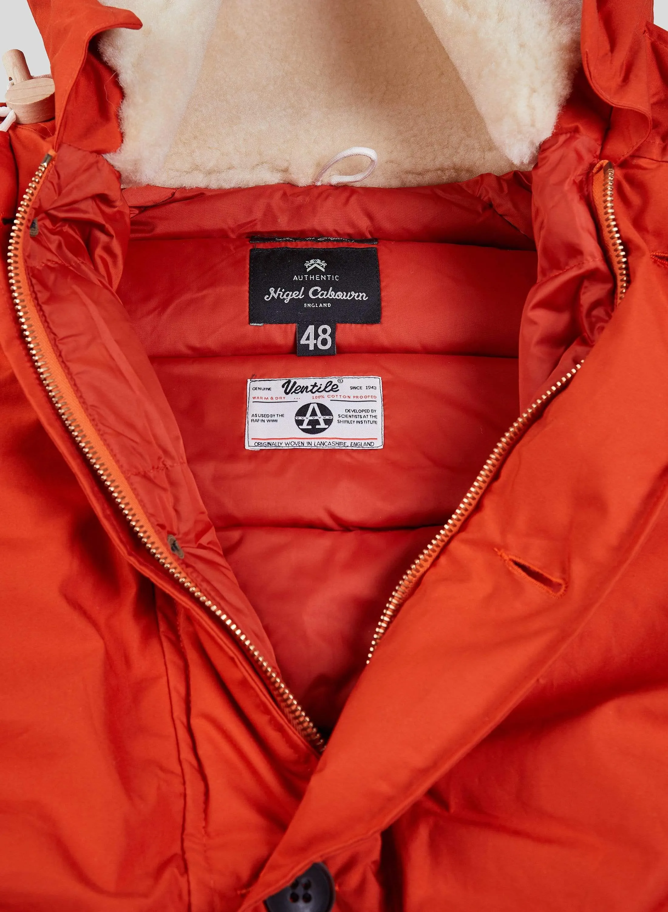 Everest Parka in Orange sold by Nigel Cabourn product image thumbnail 4