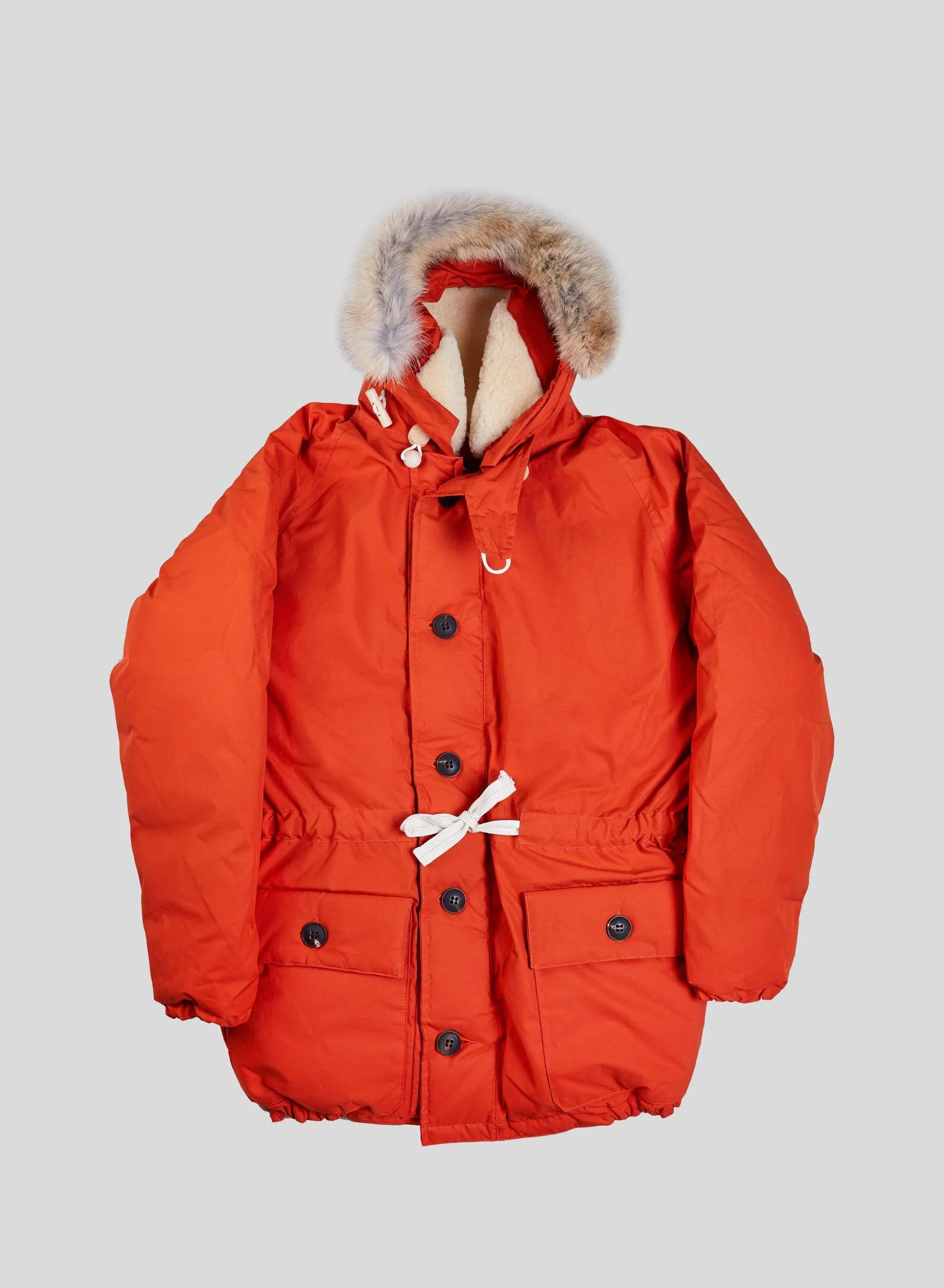 Everest Parka in Orange sold by Nigel Cabourn