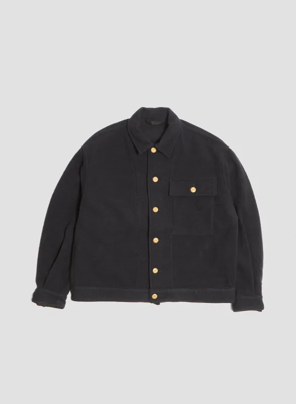 French Work Short Jacket in Dark Navy made by Nigel Cabourn