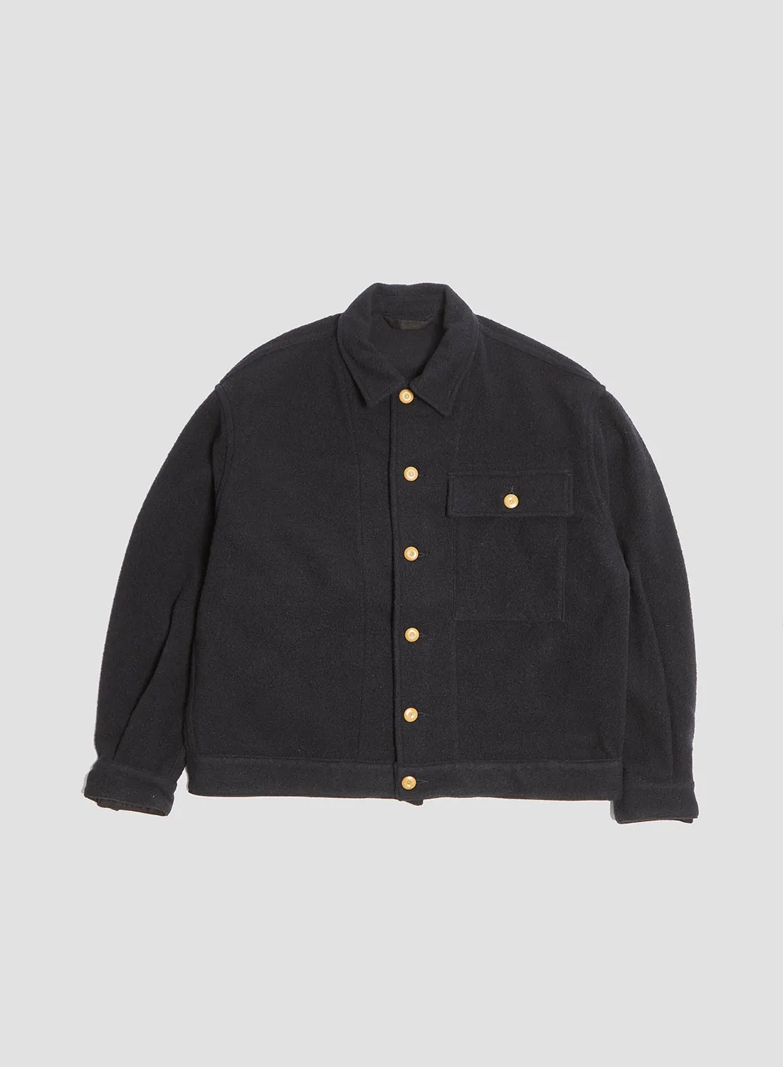 French Work Short Jacket in Dark Navy sold by Nigel Cabourn