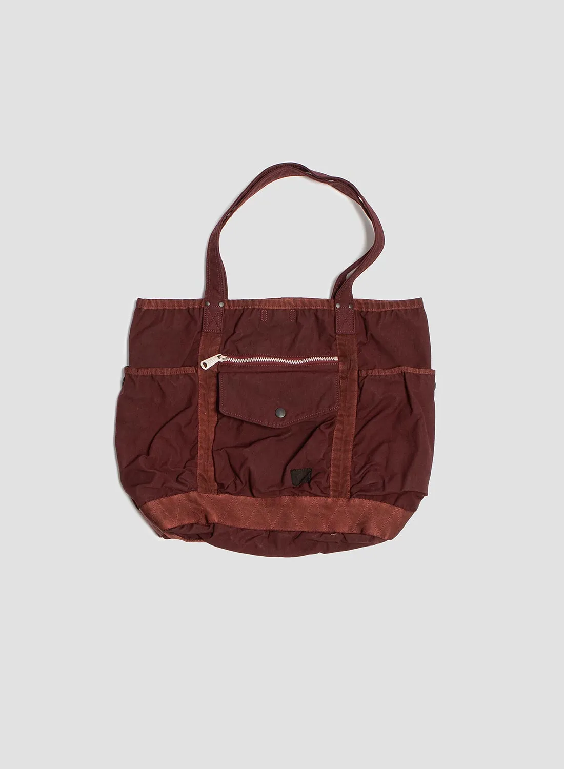 Porter-Yoshida & Co Crag Tote Bag in Burgundy sold by Nigel Cabourn product image thumbnail 2