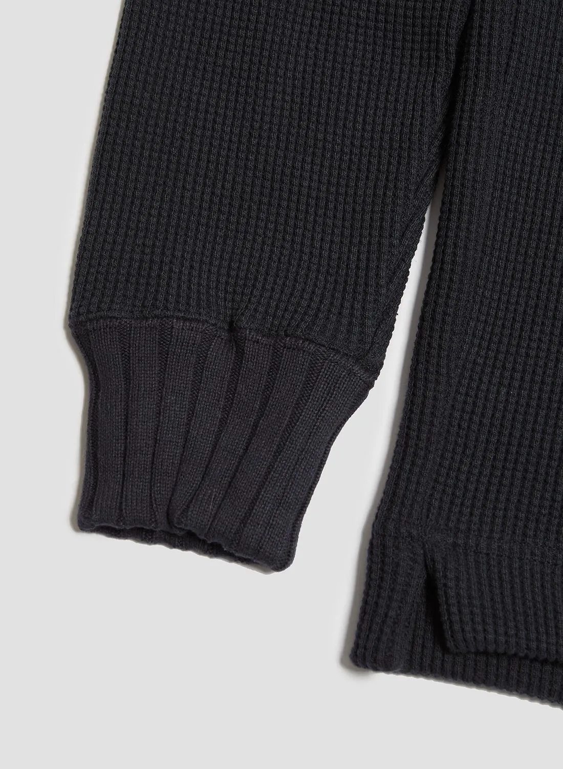 Turtle Neck Waffle in Dark Navy sold by Nigel Cabourn product image thumbnail 5