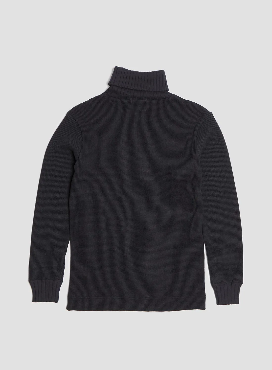 Turtle Neck Waffle in Dark Navy sold by Nigel Cabourn product image thumbnail 3