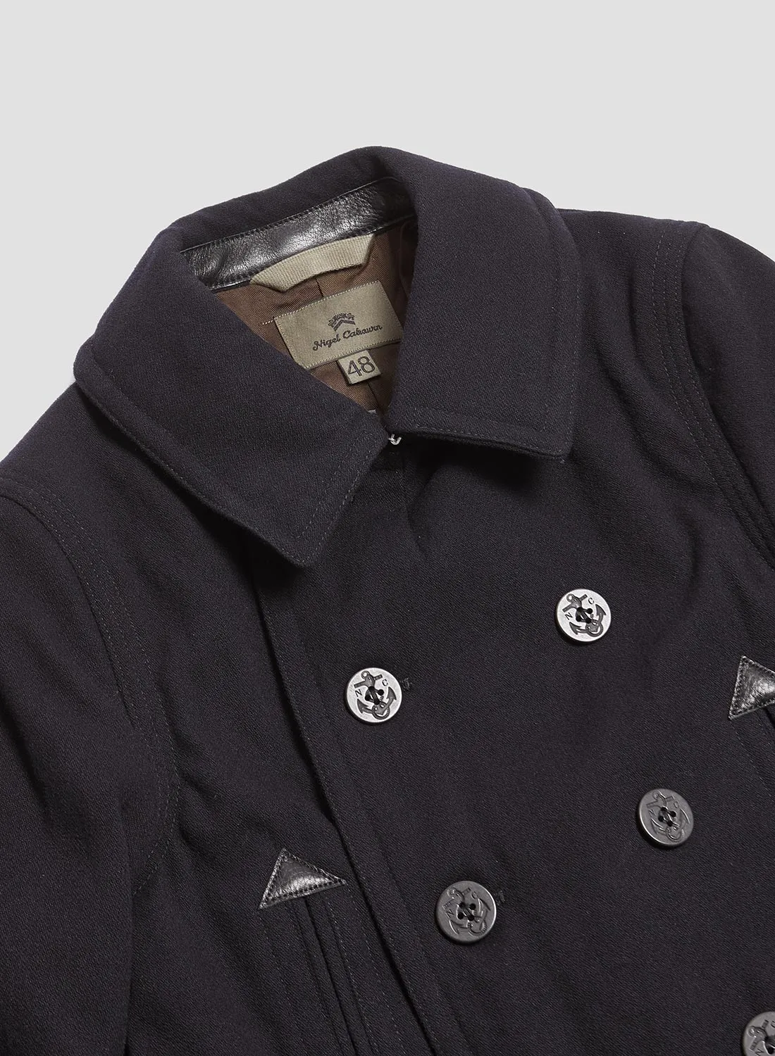 40's US Navy P-Coat in Dark Navy sold by Nigel Cabourn product image thumbnail 2