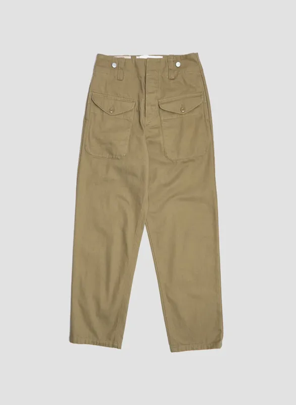 British Army Ambulance Pant in Army made by Nigel Cabourn