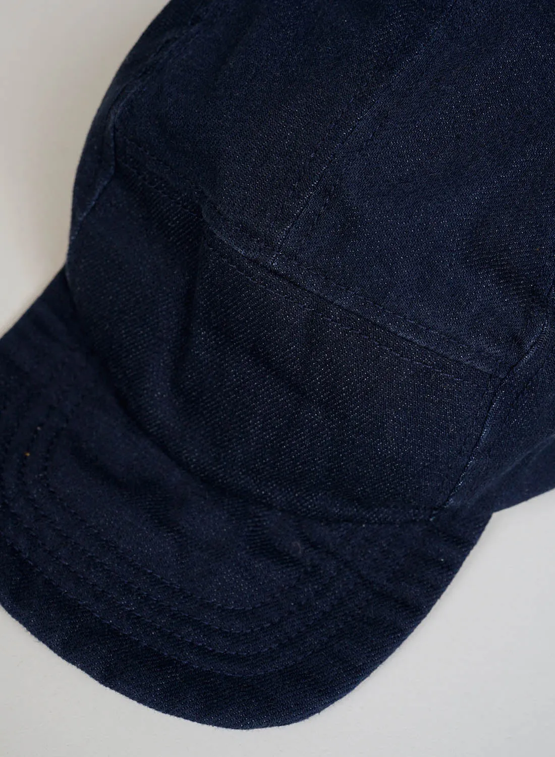 5 Panel Cap Heavy Cotton in Black Navy sold by Nigel Cabourn product image thumbnail 3