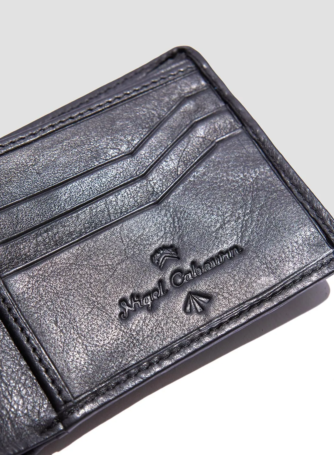 Harris Tweed Leather Bi-Fold Wallet sold by Nigel Cabourn product image thumbnail 2