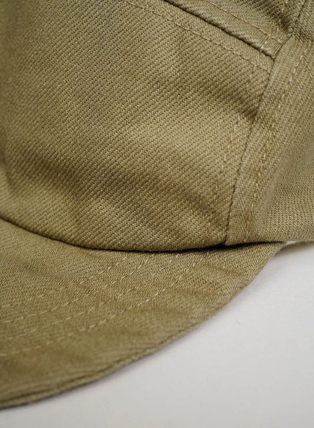 5 Panel Cap Heavy Cotton in Army sold by Nigel Cabourn product image thumbnail 4