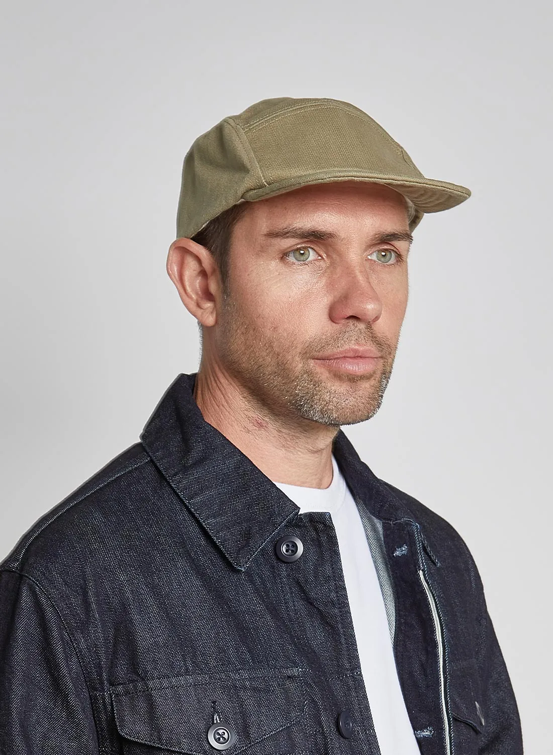 5 Panel Cap Heavy Cotton in Army sold by Nigel Cabourn product image thumbnail 2