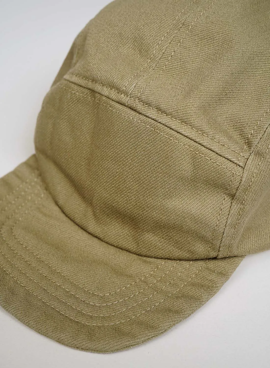 5 Panel Cap Heavy Cotton in Army sold by Nigel Cabourn product image thumbnail 3