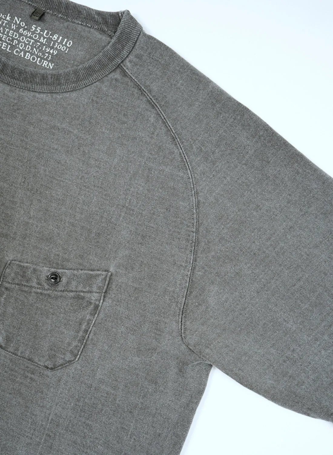 9.5oz Basic T-Shirt Pigment in Charcoal sold by Nigel Cabourn product image thumbnail 2