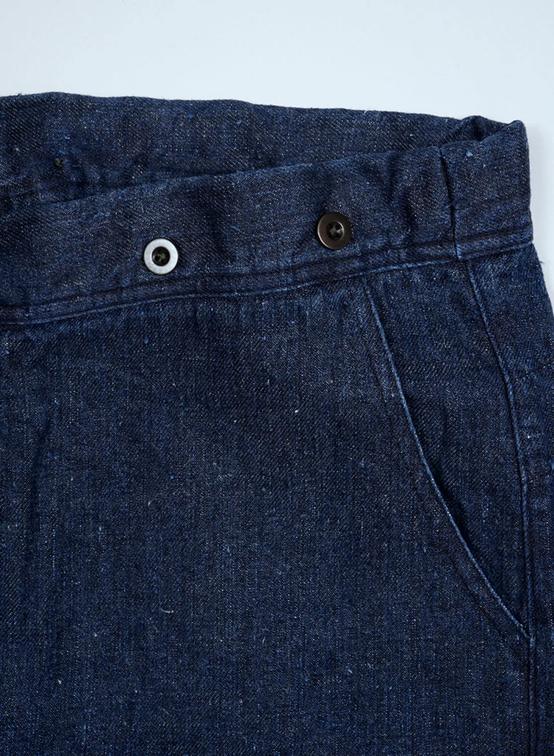 Hospital Pant Hemp Denim in Indigo sold by Nigel Cabourn product image thumbnail 4