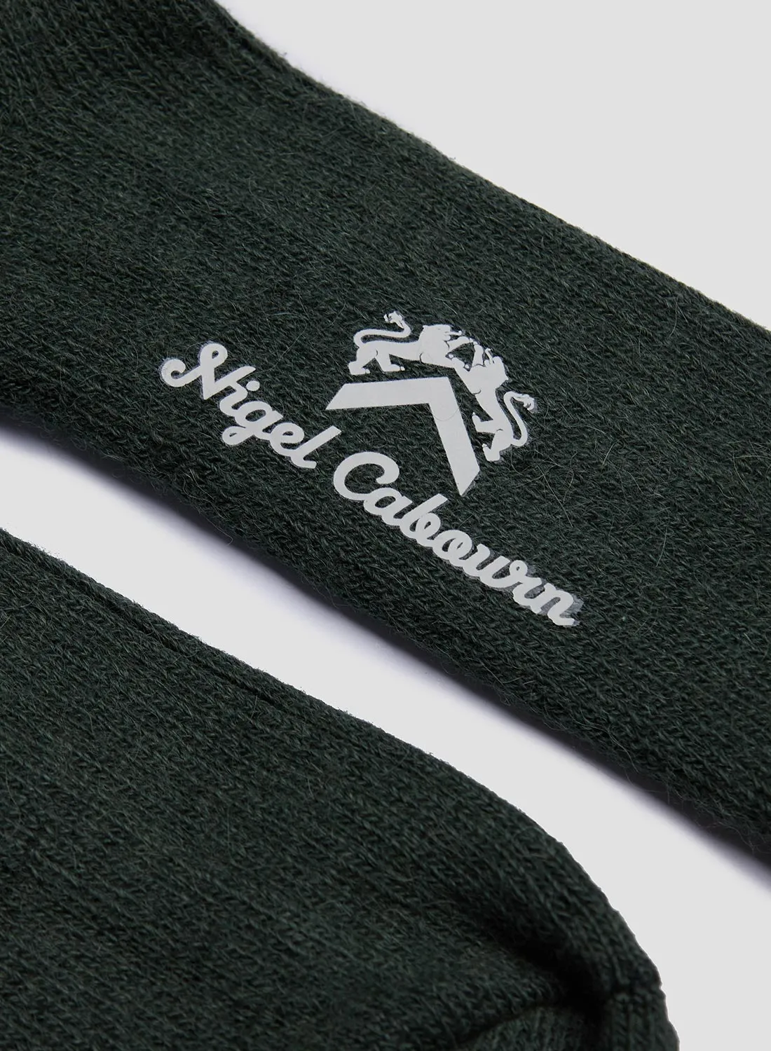 Alpaca Wool Sock in Green sold by Nigel Cabourn product image thumbnail 3