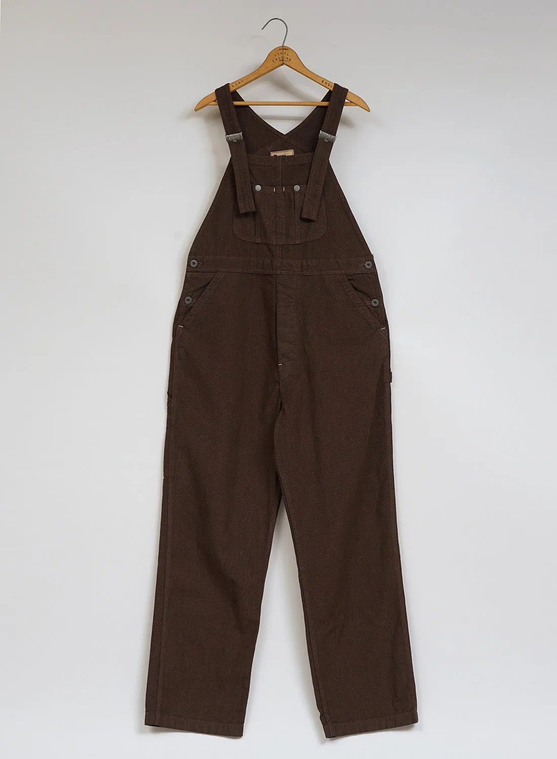 New Dungaree Broken Twill in Brown sold by Nigel Cabourn