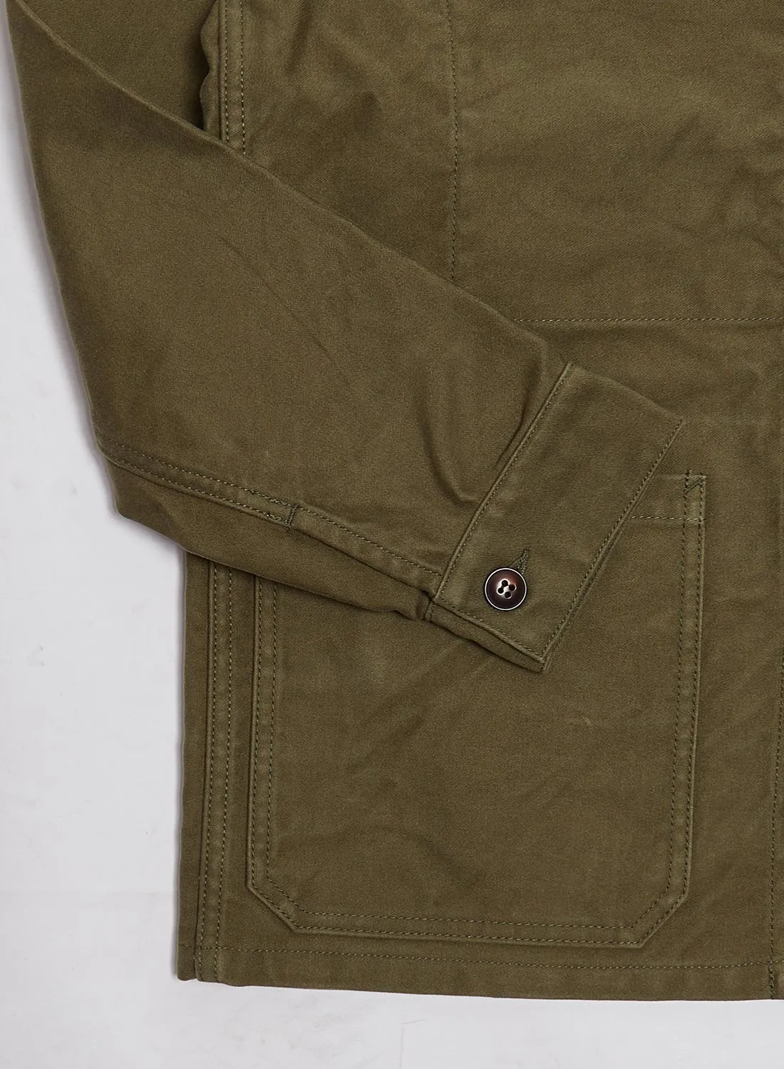 FOB Factory French Moleskin Jacket Olive sold by Nigel Cabourn product image thumbnail 4