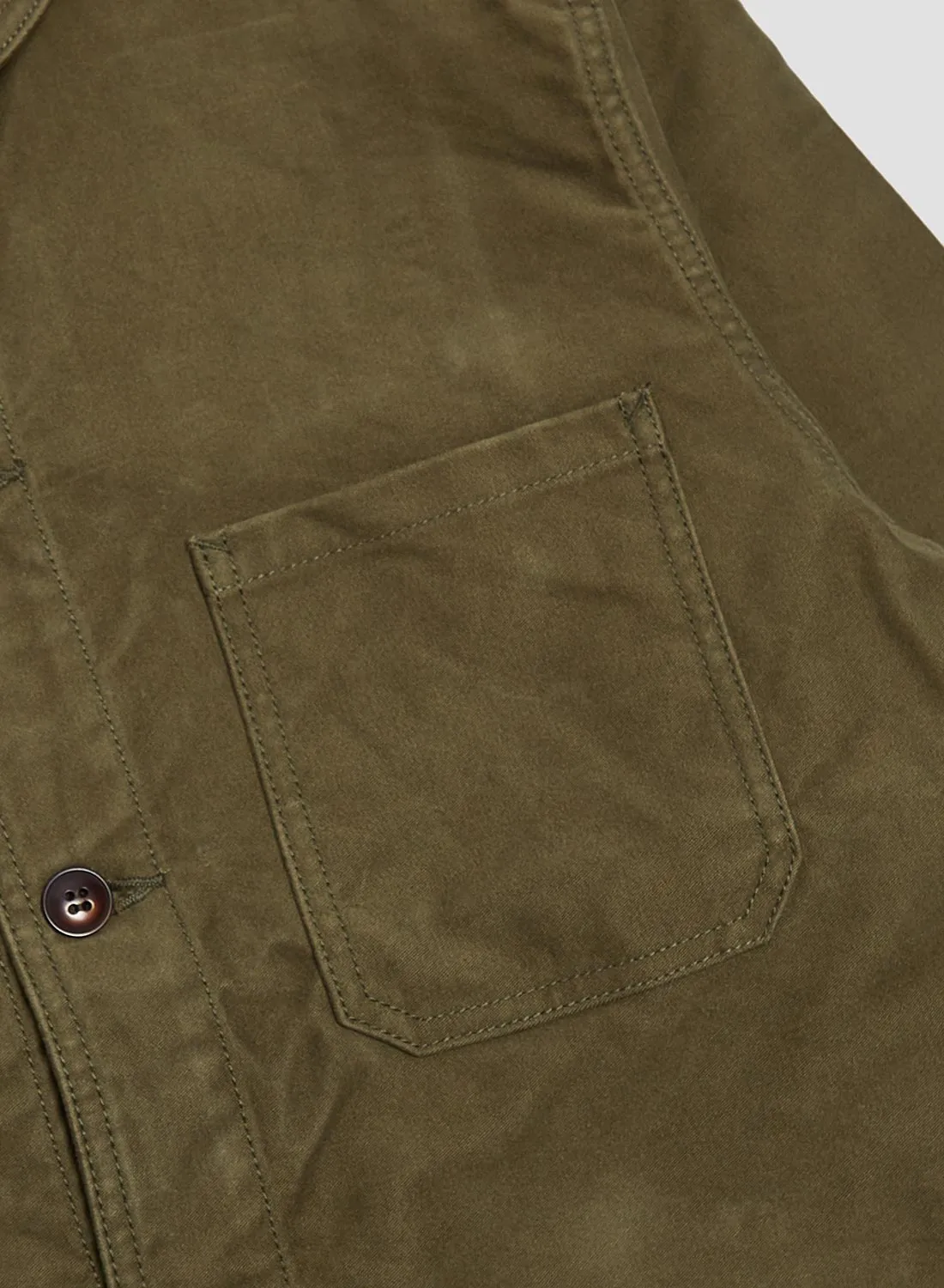 FOB Factory French Moleskin Jacket Olive sold by Nigel Cabourn product image thumbnail 3