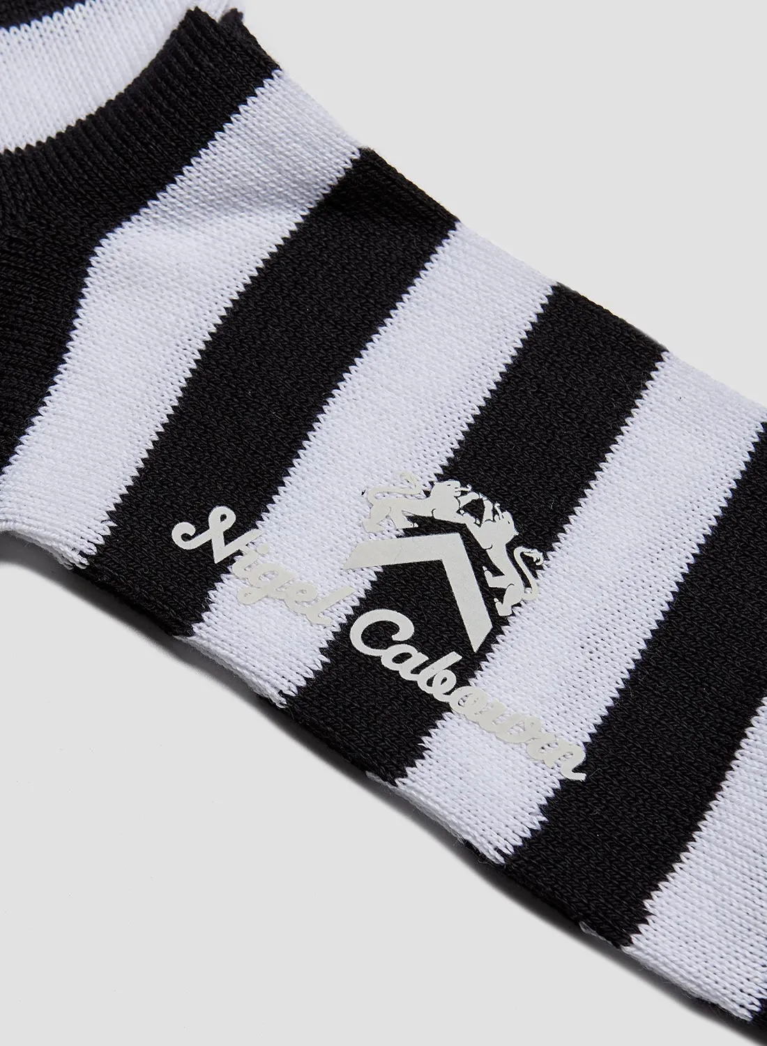 Cotton Stripe Socks in Navy/White sold by Nigel Cabourn product image thumbnail 2