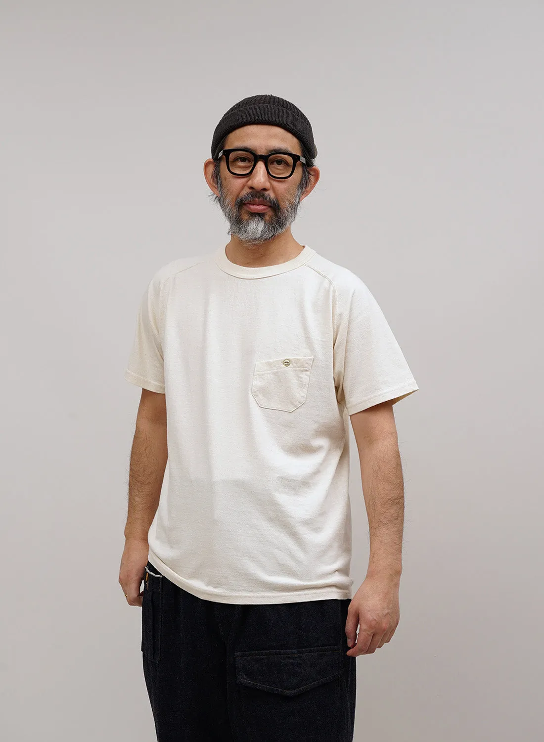 5.6oz Basic T-Shirt in Off White sold by Nigel Cabourn product image thumbnail 2