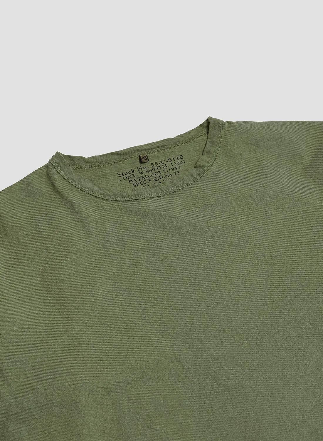 9.5oz 40's USMC Long Sleeve Shirt in Green sold by Nigel Cabourn product image thumbnail 2