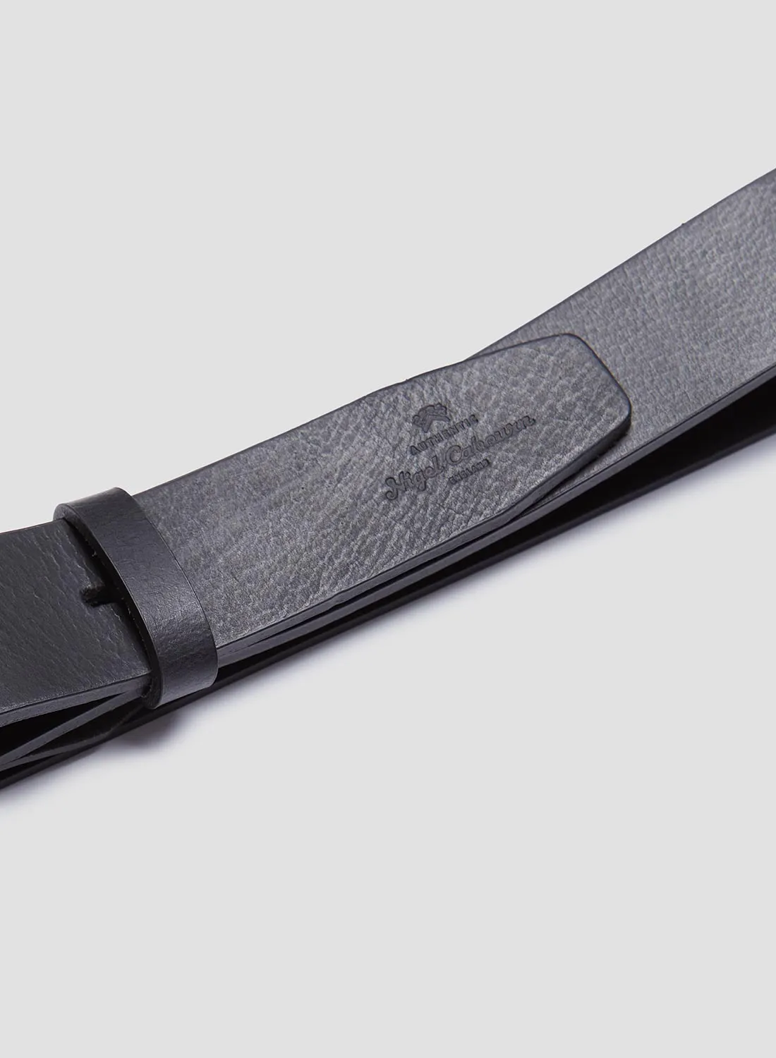 Cuba Belt in Black Leather sold by Nigel Cabourn product image thumbnail 2
