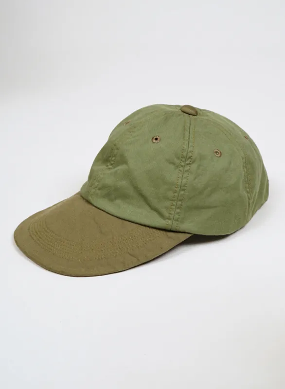 Baseball Cap Cotton Twill in Green made by Nigel Cabourn