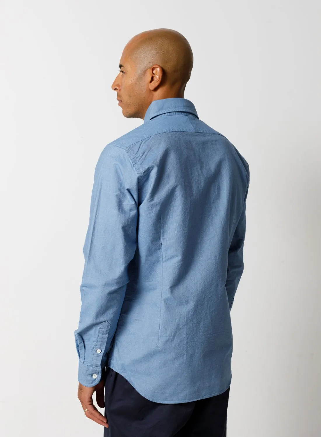 British Officers Shirt in Sax sold by Nigel Cabourn product image thumbnail 3