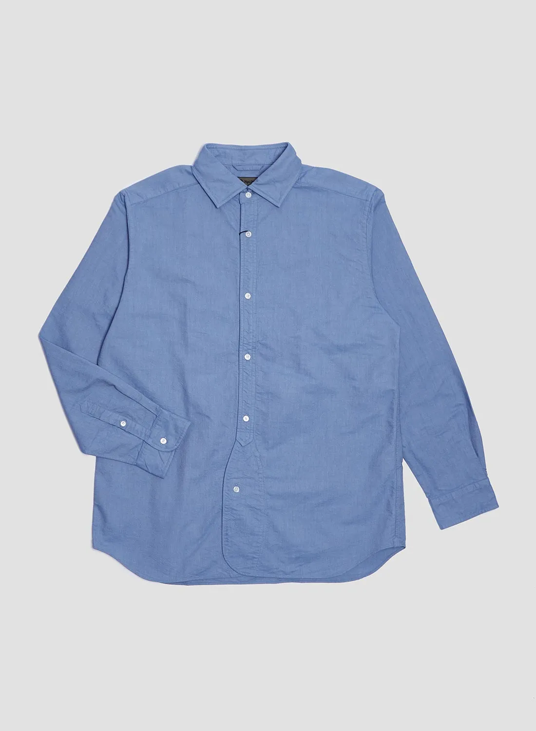 British Officers Shirt in Sax sold by Nigel Cabourn