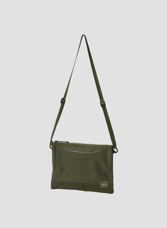 Porter-Yoshida & Co Screen Sacoche in Khaki sold by Nigel Cabourn