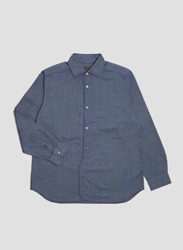 トップス Nigel Cabourn BRITISH OFFICERS SHIRT Nigel Cabourn - British Officers Shirt in Navy – gravitypope