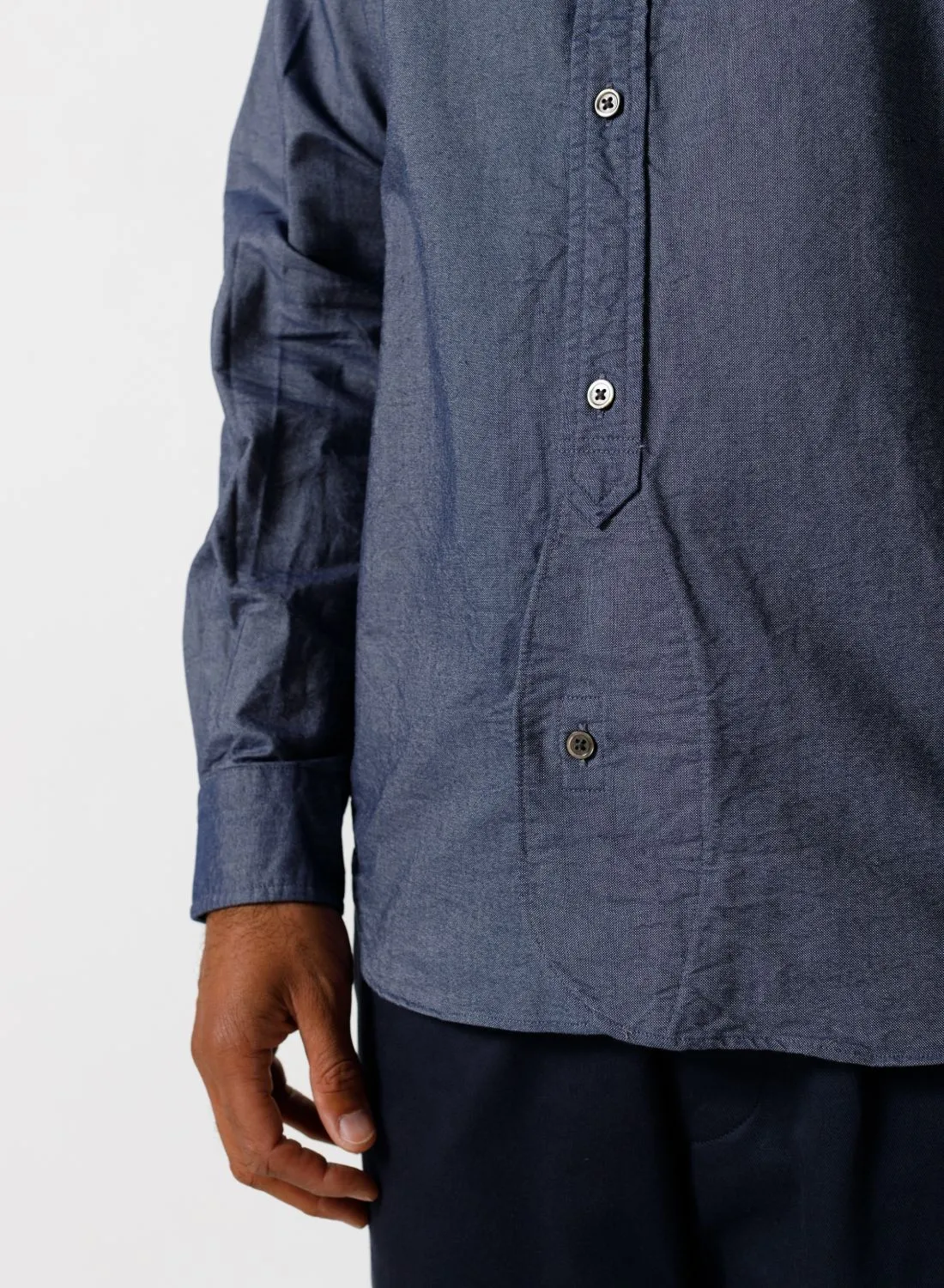 British Officers Shirt in Navy sold by Nigel Cabourn product image thumbnail 5