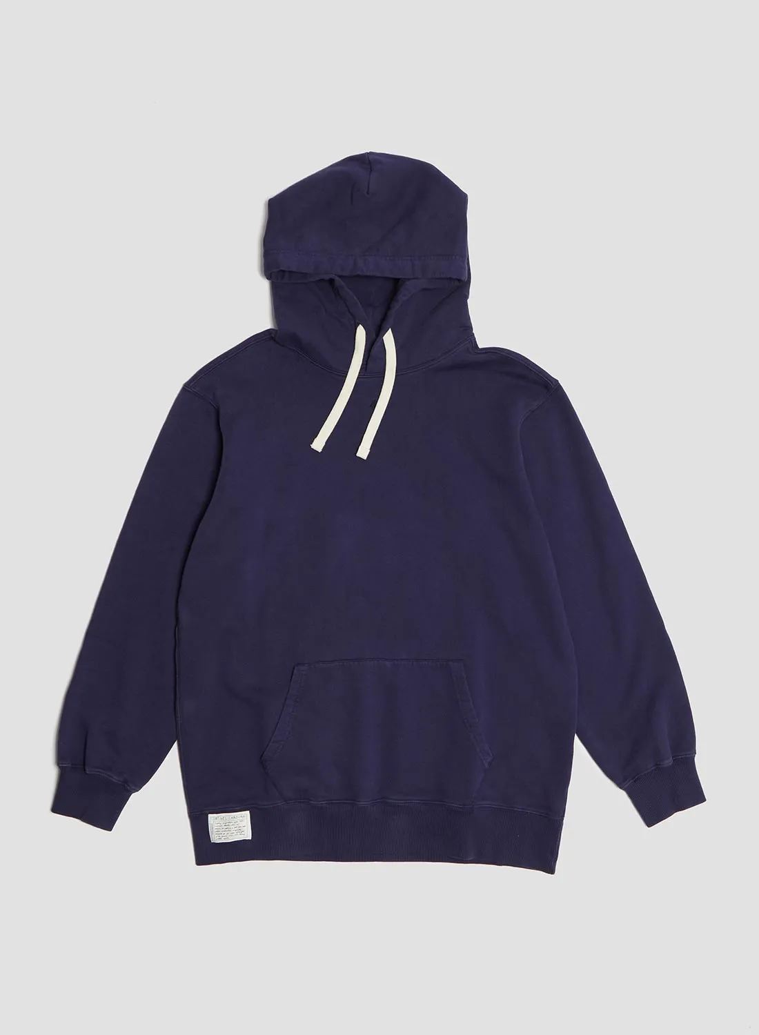 Embroidered Arrow Hoodie in Royal Blue sold by Nigel Cabourn
