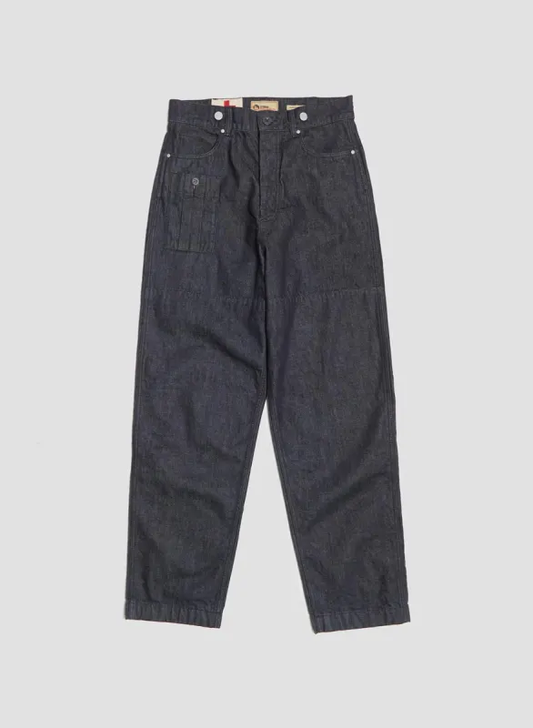 6 Pocket Pant Denim in Indigo sold by Nigel Cabourn