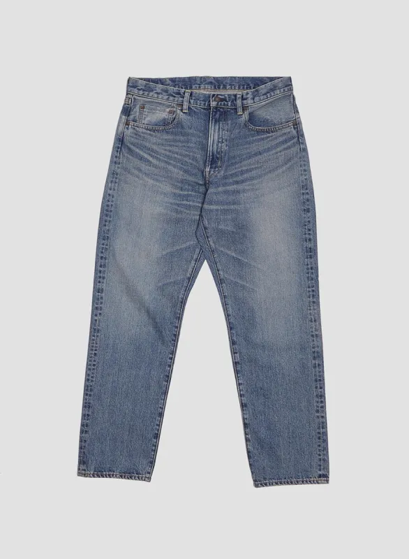 FOB Factory Selvedge 66 Denim 5P Washed Indigo sold by Nigel Cabourn