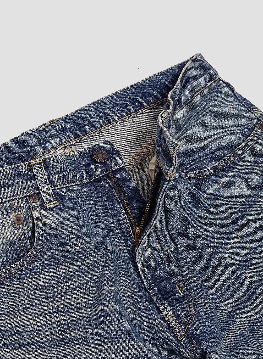 FOB Factory Selvedge 66 Denim 5P Washed Indigo sold by Nigel Cabourn product image thumbnail 3