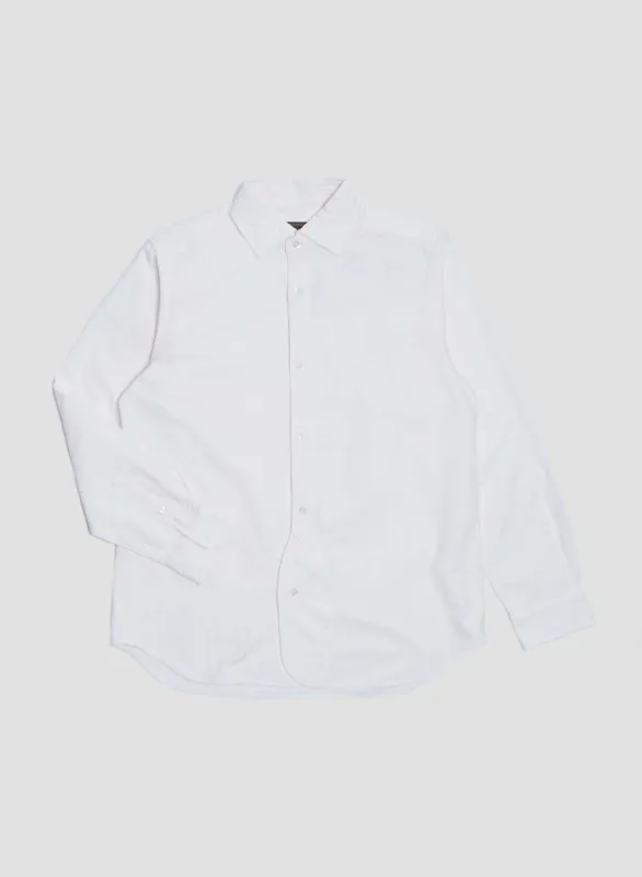 British Officers Shirt in White sold by Nigel Cabourn