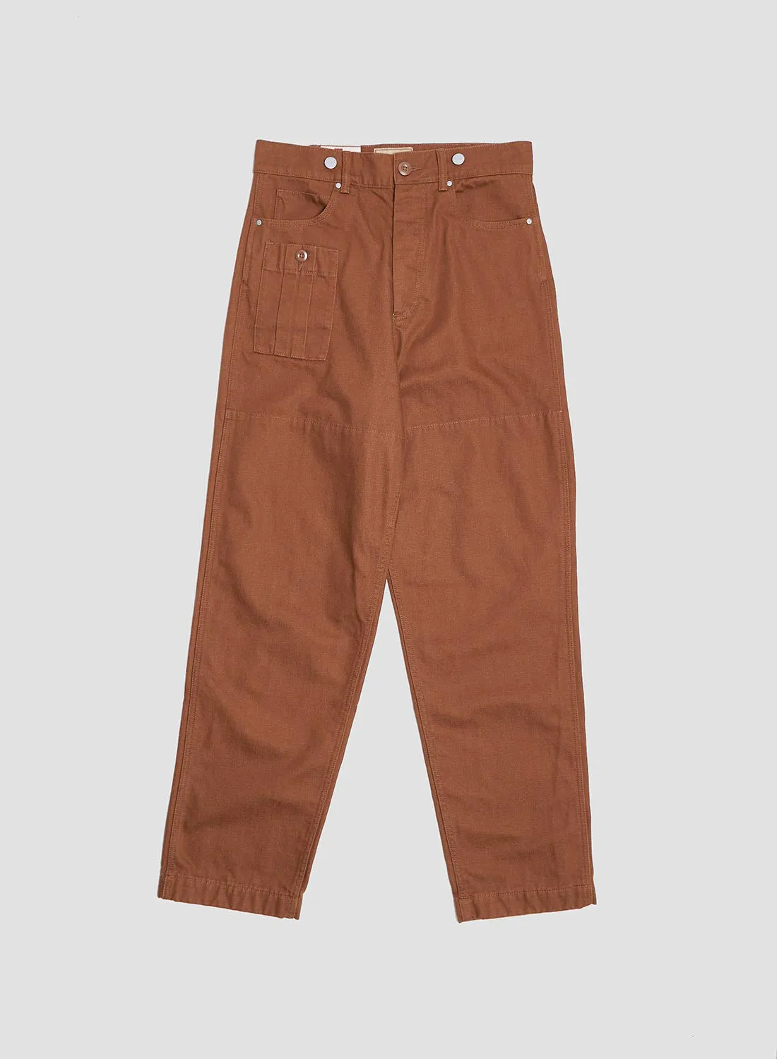 6 Pocket Pant Heavy Cotton in Brown sold by Nigel Cabourn