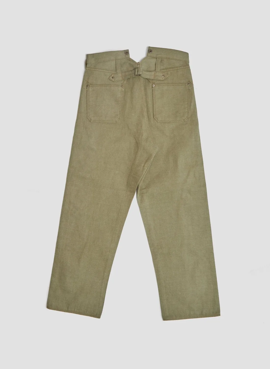 Railman Denim Pant in Green sold by Nigel Cabourn product image thumbnail 5