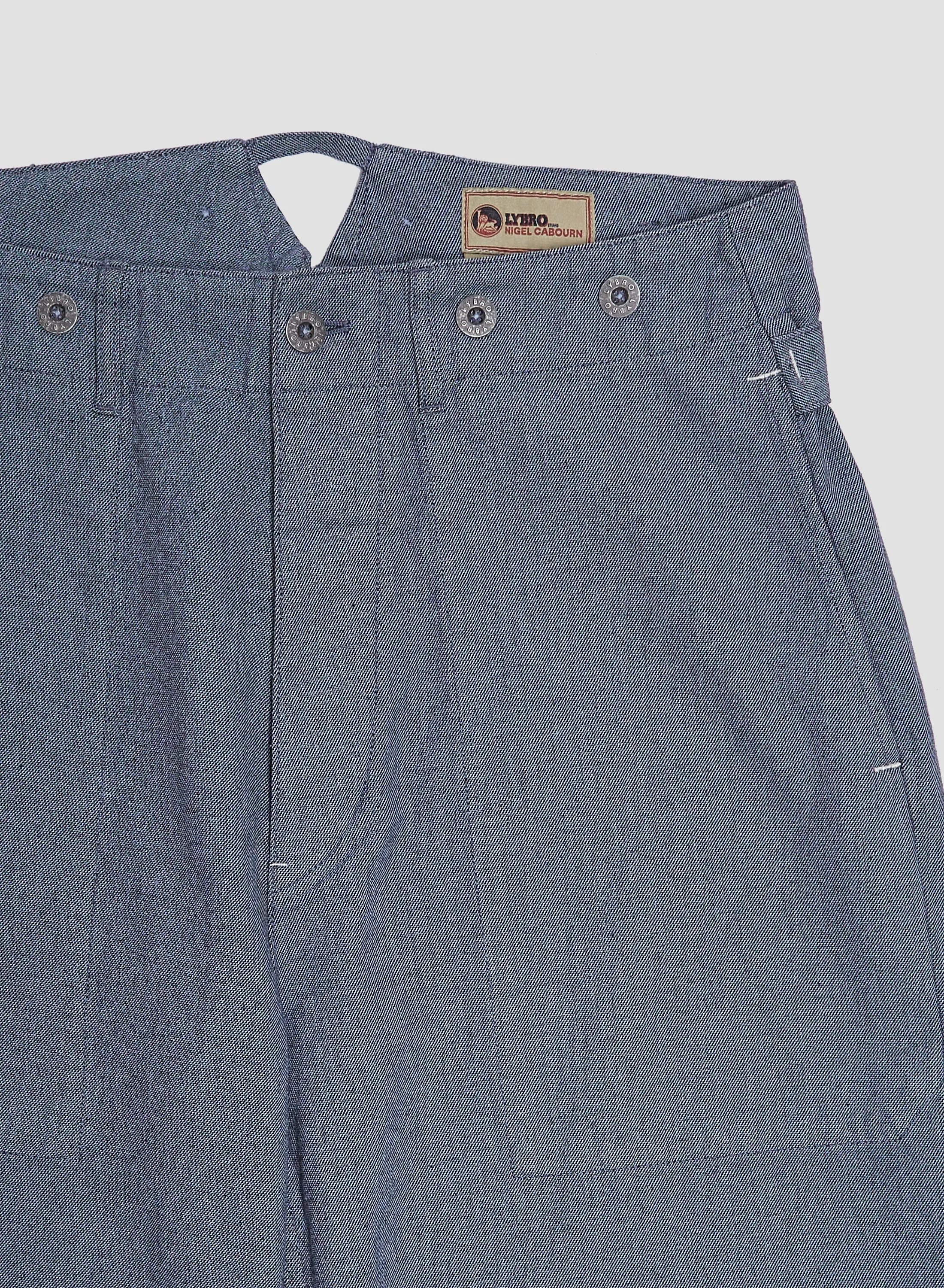 New Workwear Pant Broken Twill in Washed Blue sold by Nigel Cabourn product image thumbnail 5