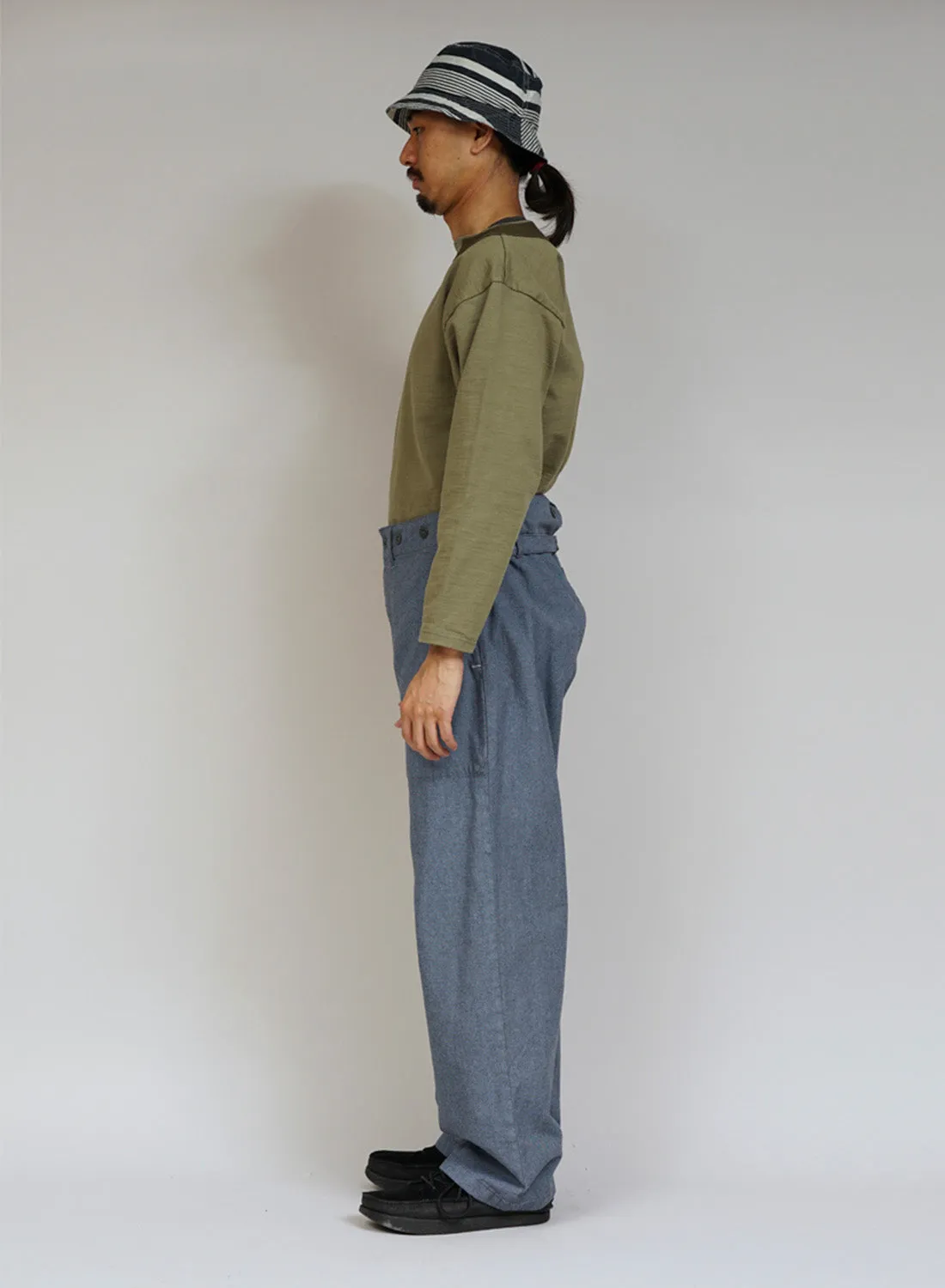 New Workwear Pant Broken Twill in Washed Blue sold by Nigel Cabourn product image thumbnail 3