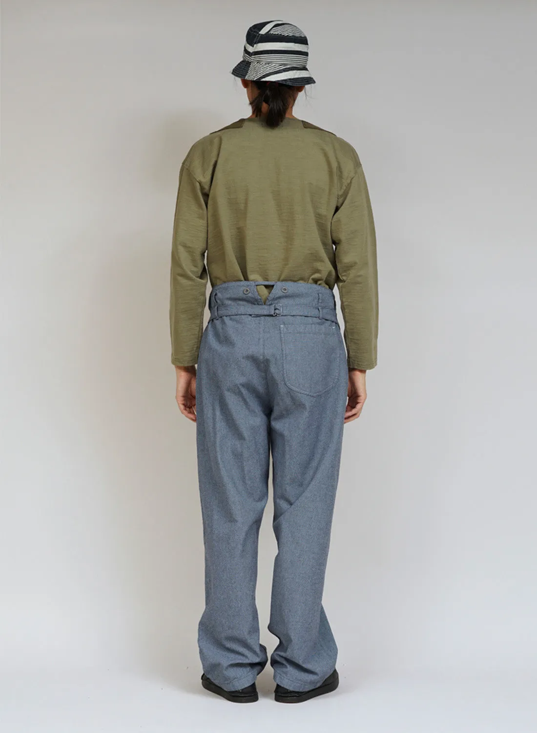 New Workwear Pant Broken Twill in Washed Blue sold by Nigel Cabourn product image thumbnail 4